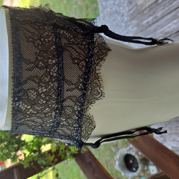 Victoria's Secret Black And Pink Lace Garter Belt - Picture 7 of 14